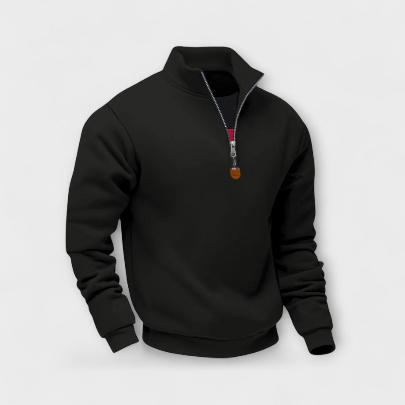 Léo | Zip-up sweatshirt with high collar – warmth, elegance, and everyday comfort