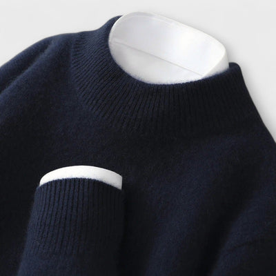 Pull in Cashmere with High Neck
