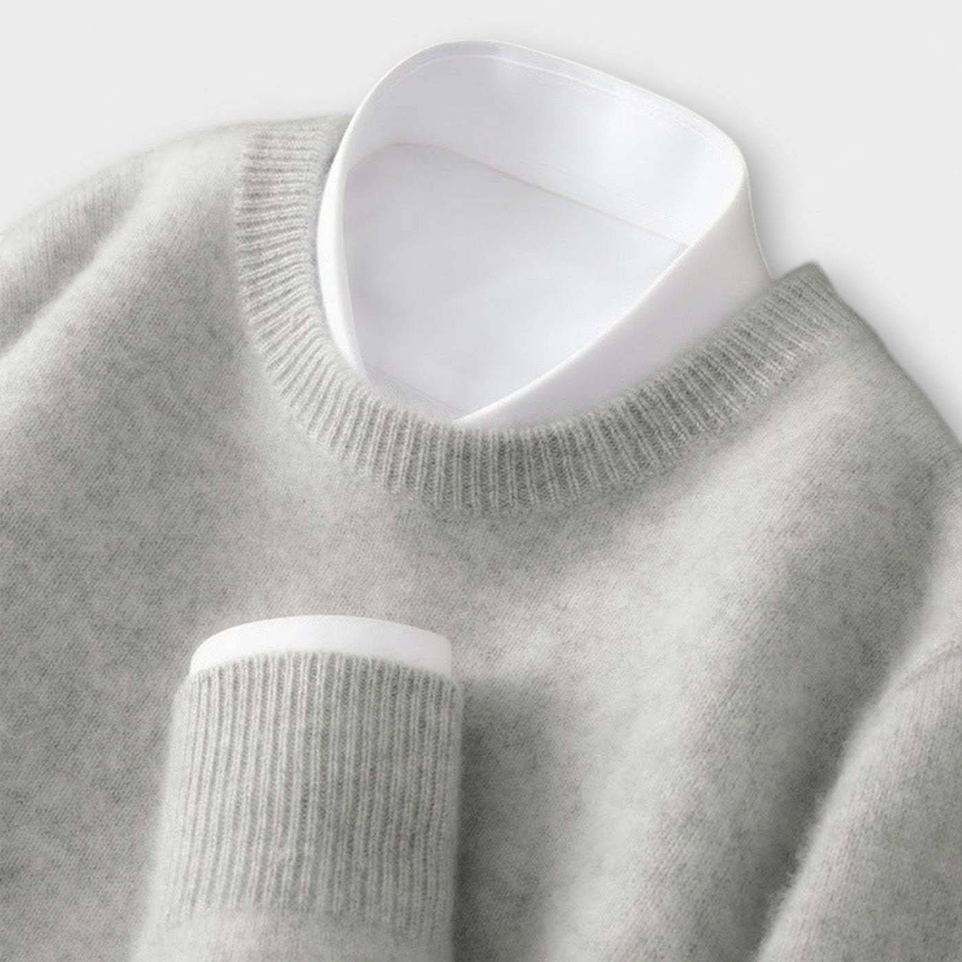 Pull in Cashmere with High Collar