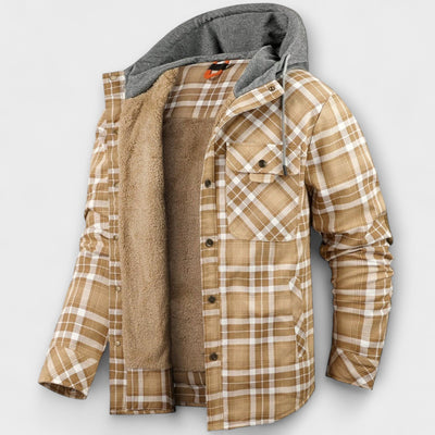 Flannel Jacket with Hood