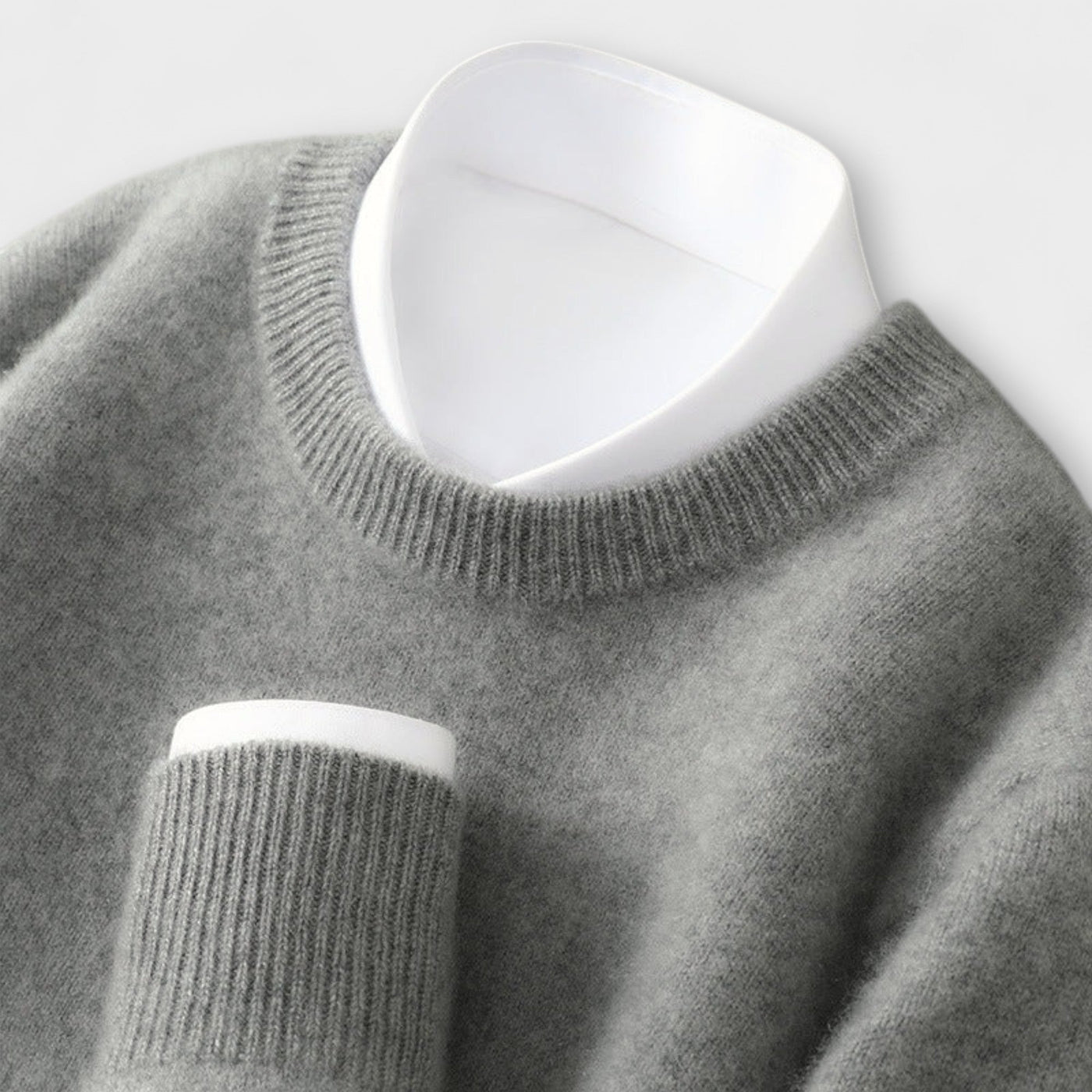 Pull in Cashmere with High Collar