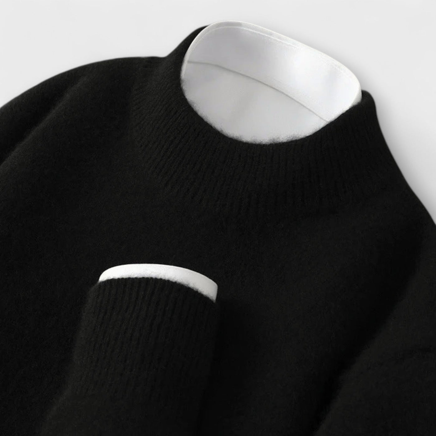 Pull in Cashmere with High Collar