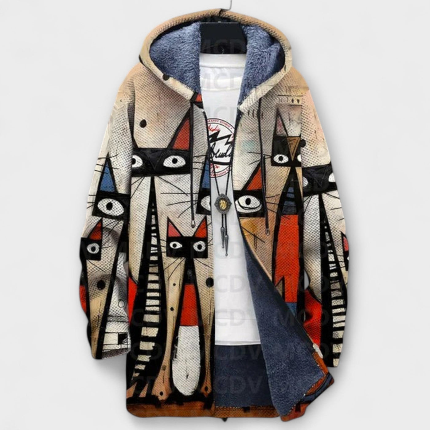 Luxurious Cardigan with Artistic Inspiration