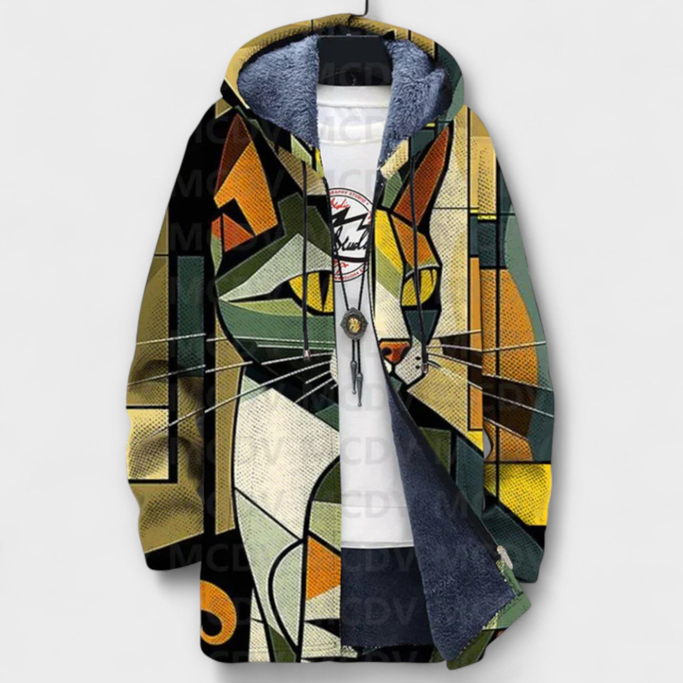 Luxurious Cardigan with Artistic Inspiration