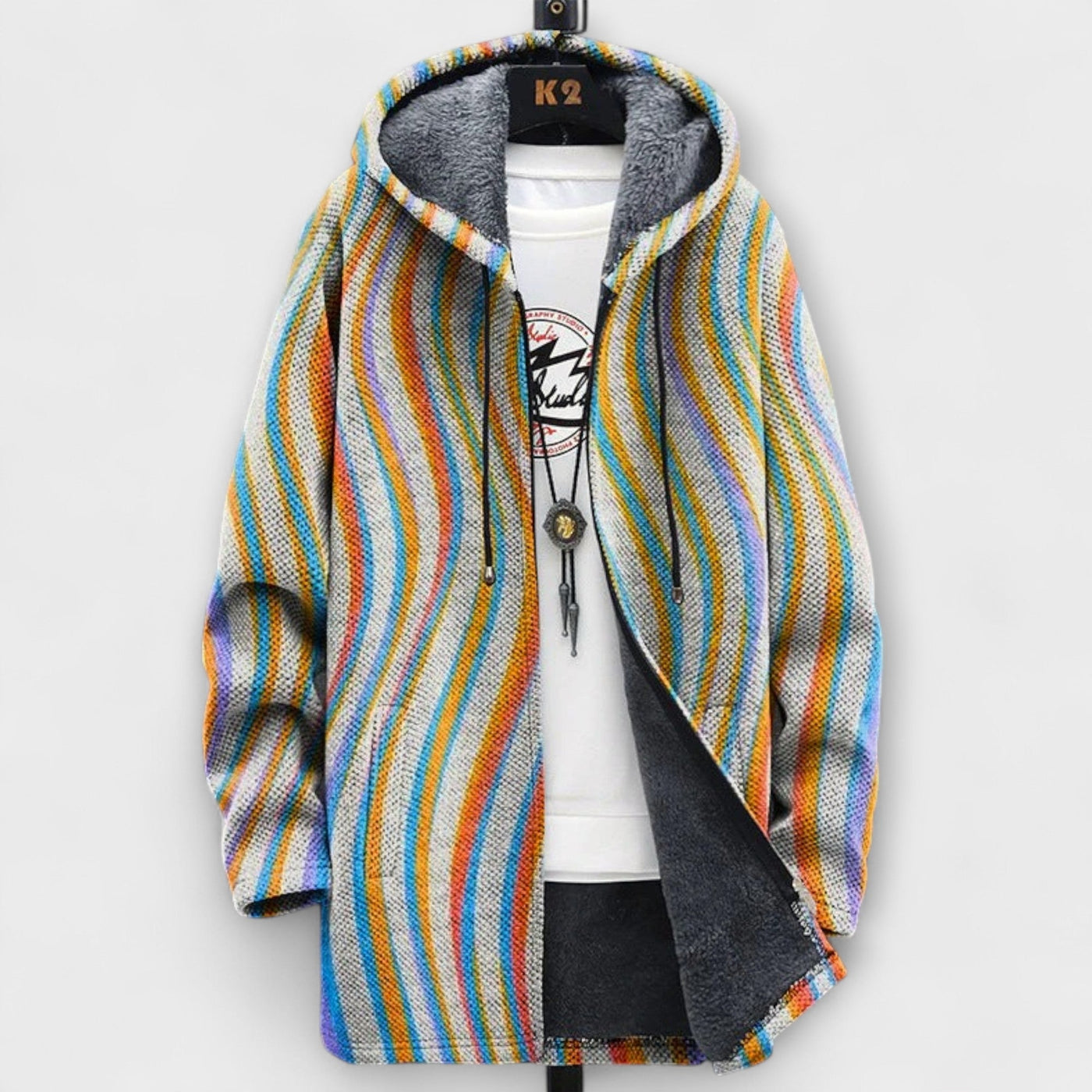 Luxurious Cardigan with Artistic Inspiration