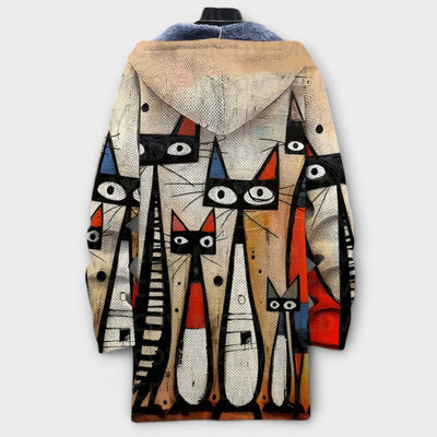 Luxurious Cardigan with Artistic Inspiration