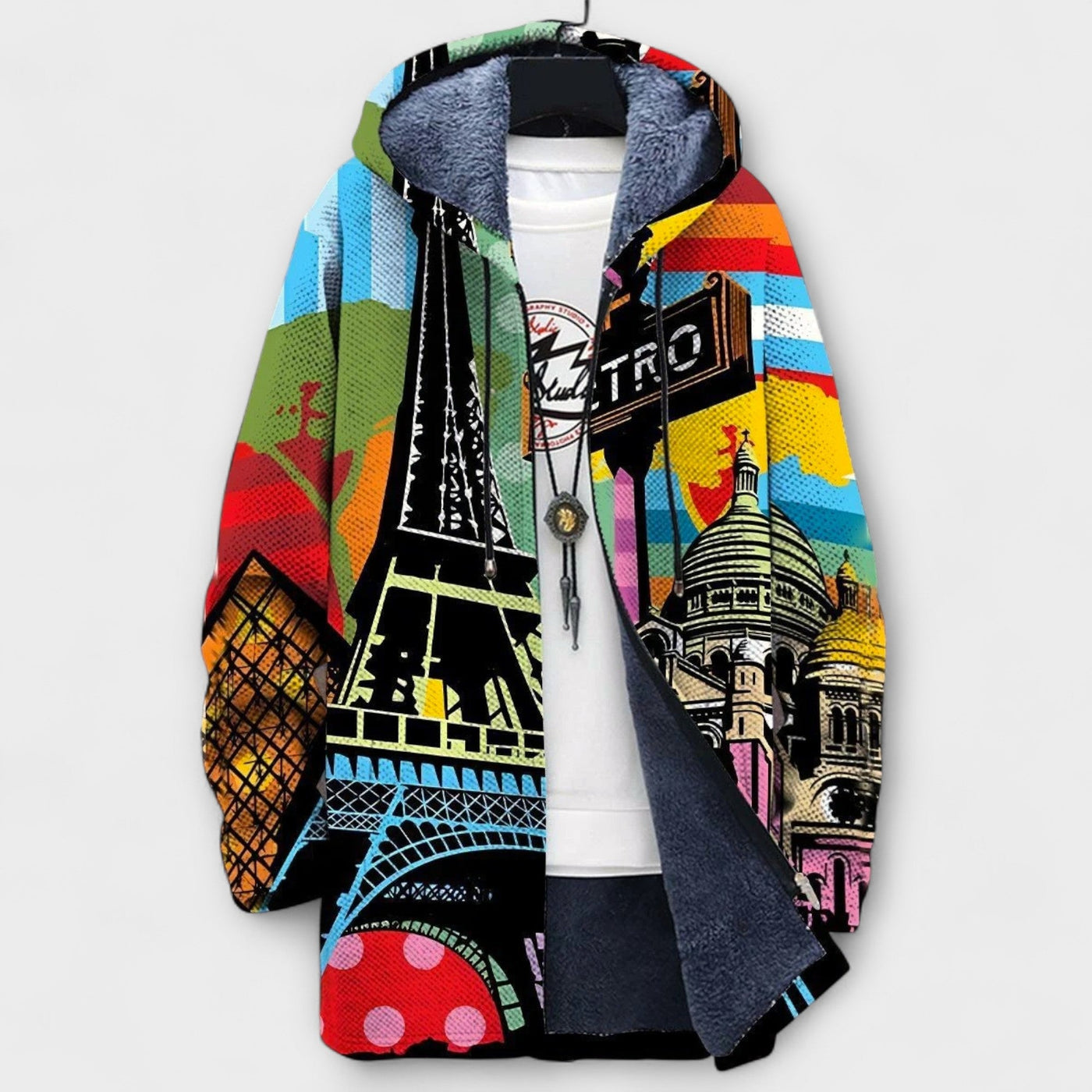 Luxurious Cardigan with Artistic Inspiration