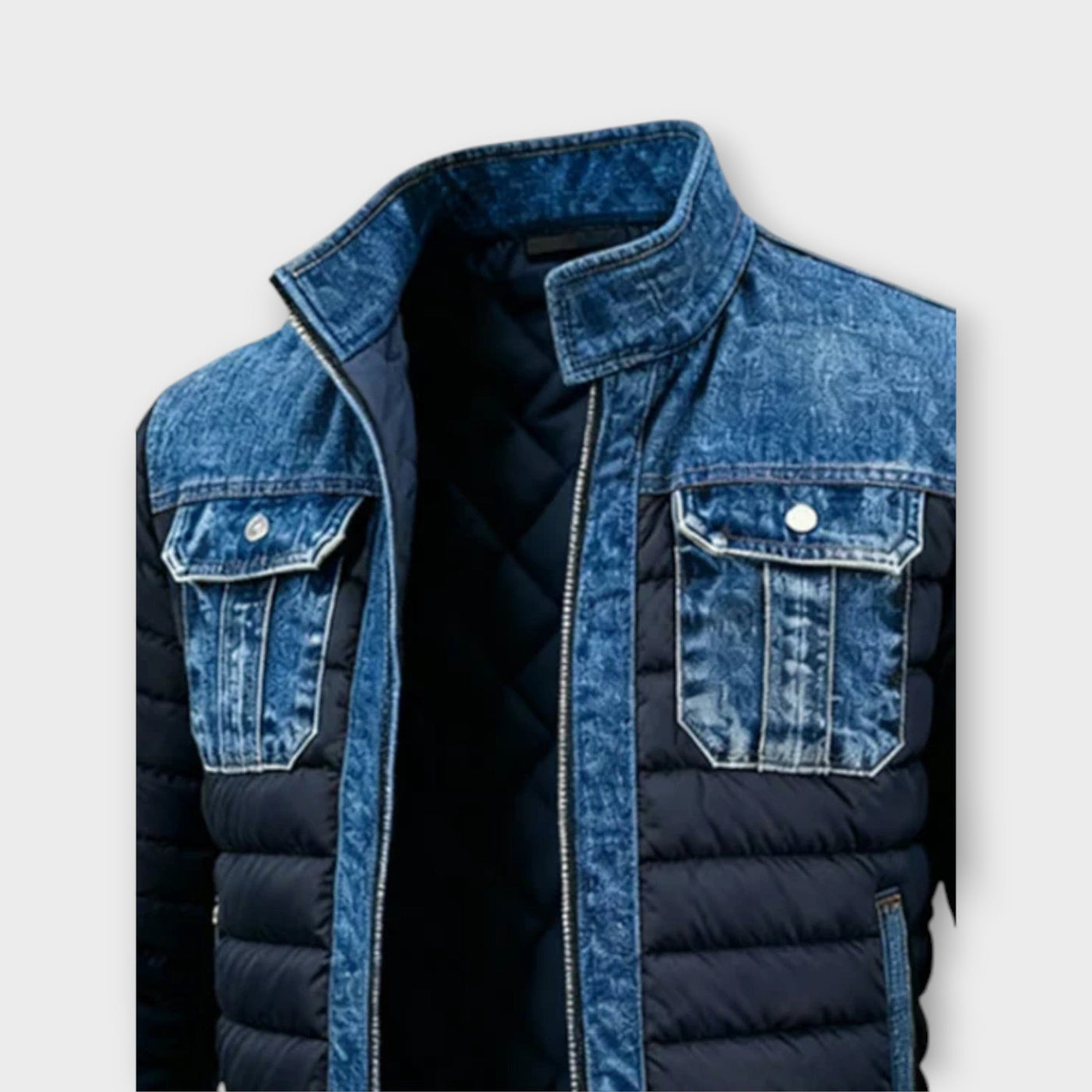 Hybrid Quilted Denim Jacket