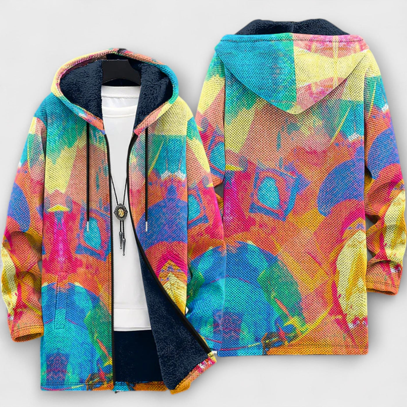 Luxury Art-Inspired Cardigan