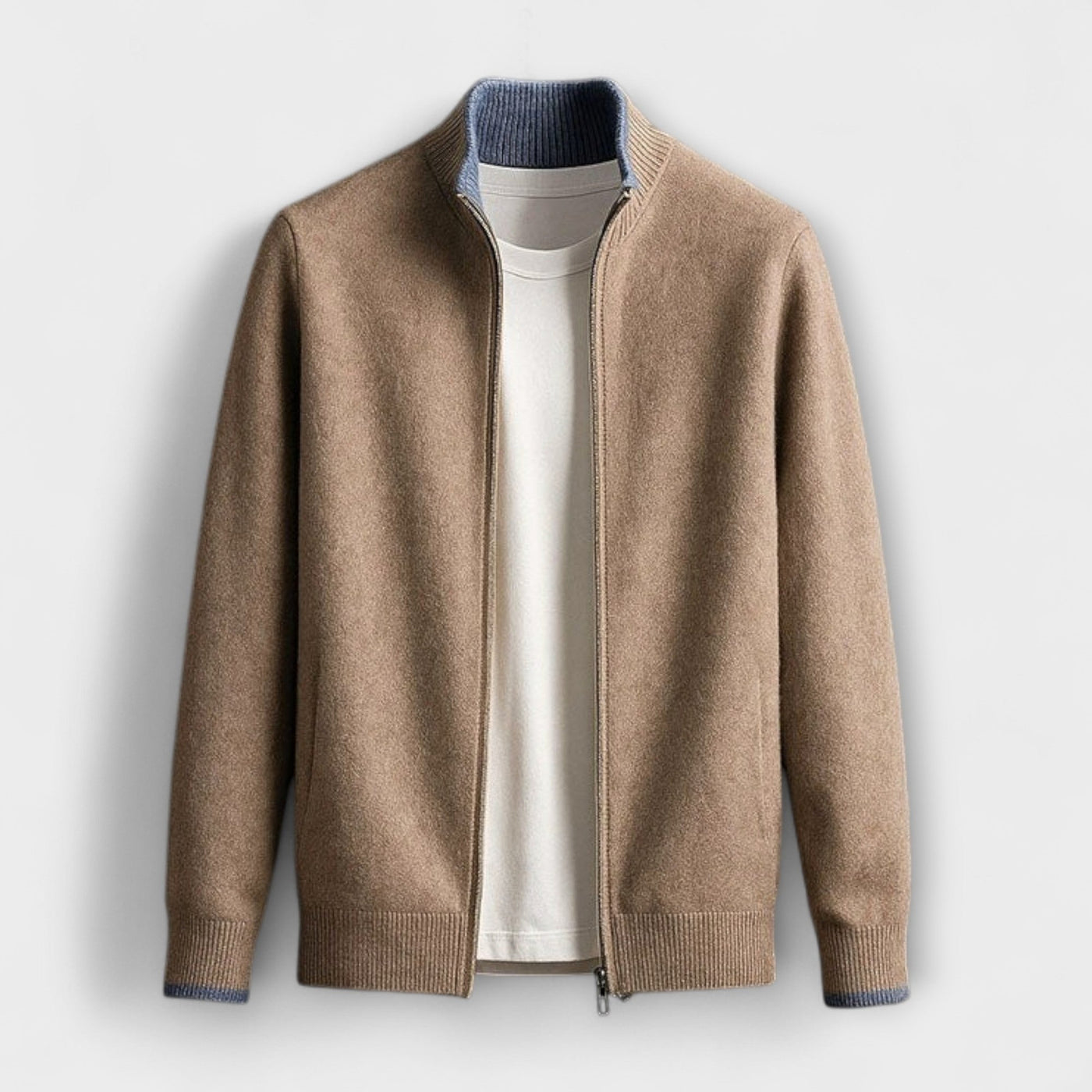 Knitted Jacket with Zip