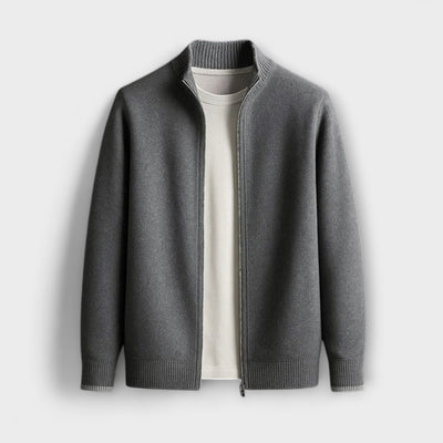 Knitted Jacket with Zip