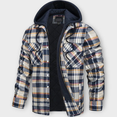 Cooper – Quilted Checkered Jacket with Hood