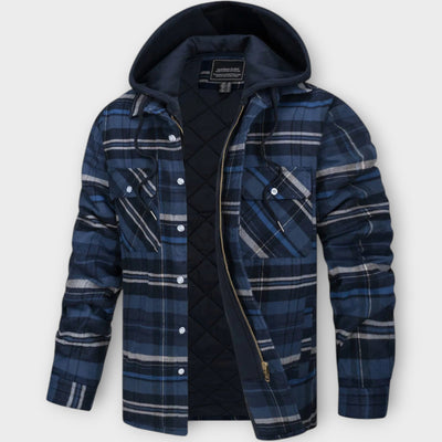 Cooper – Quilted Check Jacket with Hood